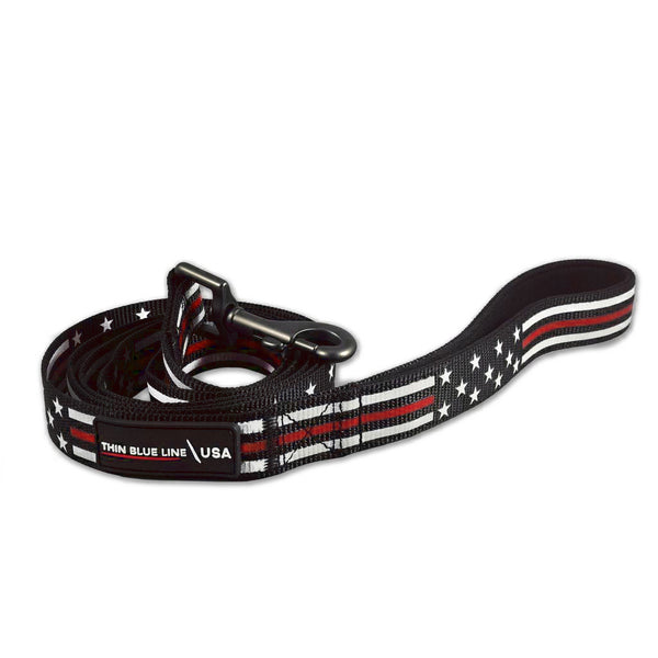 Thin red shop line dog collar