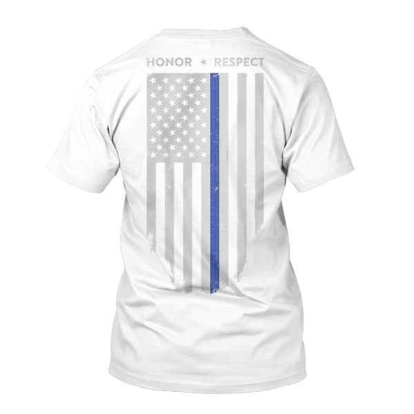 Thin Blue Line Police Flag Chicago Cubs C T Shirt Cubs 