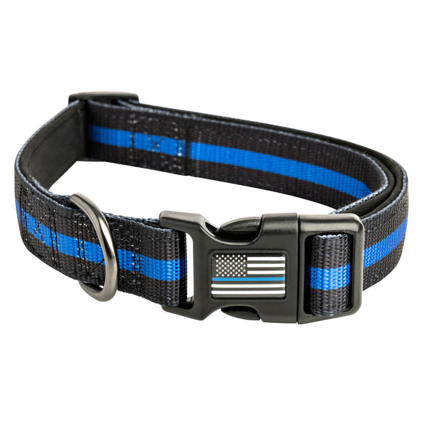 Thin blue hotsell line cat collar