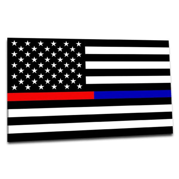 Thin Blue line American Flag Striped Bass Decal Sticker Fishing