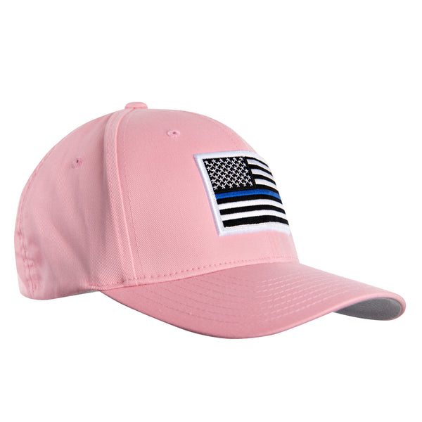 Flexfit Hat Pink Line American - - Blue Thin Blue USA Line Flag, Thin