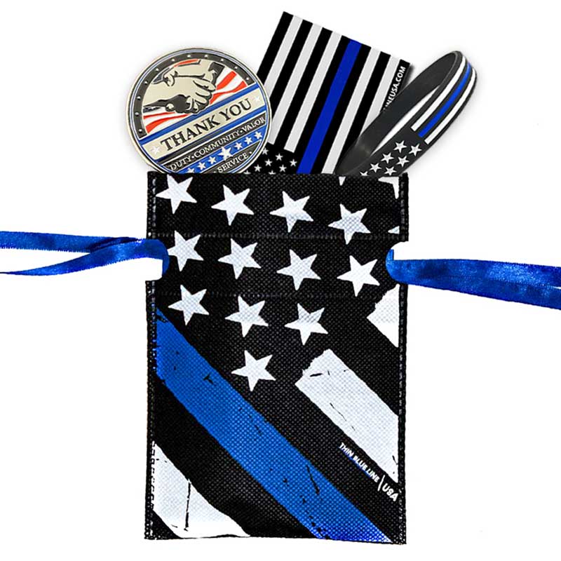 Thin Blue Line Firefighter Mailbox Cover- Police Flag Mailbox Cover