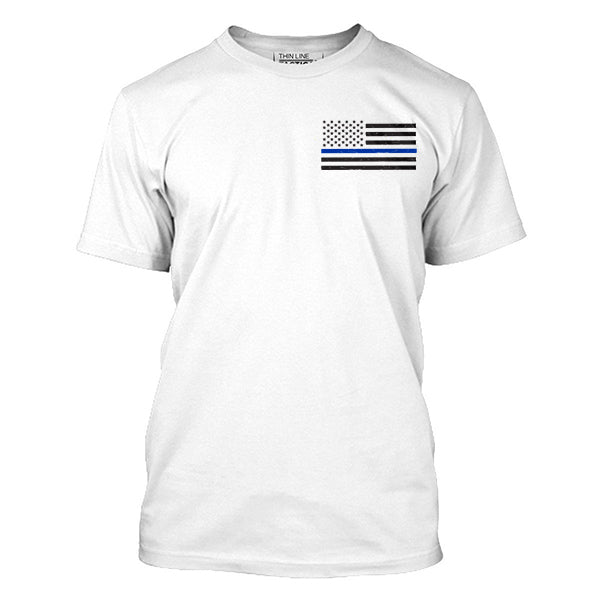 Mens Classic Thin Blue Line Flag T Shirt Thin Blue Line Usa