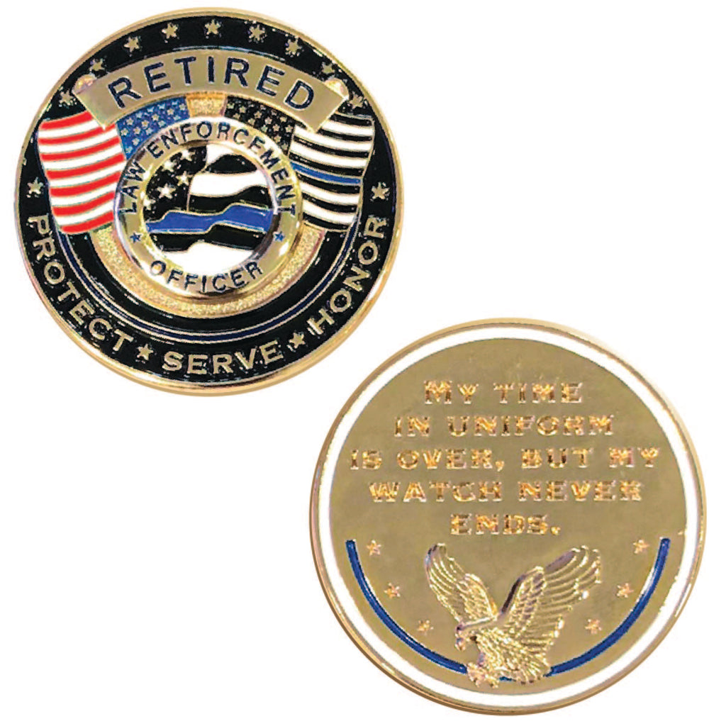 Thin Blue Line Challenge Coins | Thin Blue Line USA