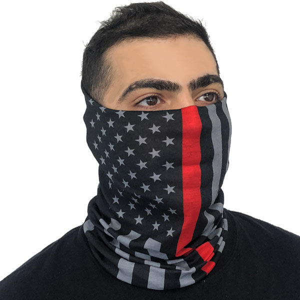 Fishing Face Mask Red Flag