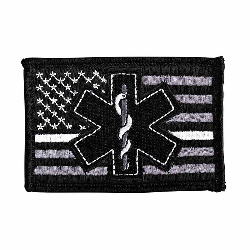 Tactical paramedic / EMT Caduceus PVC Patch (choose Color) hook