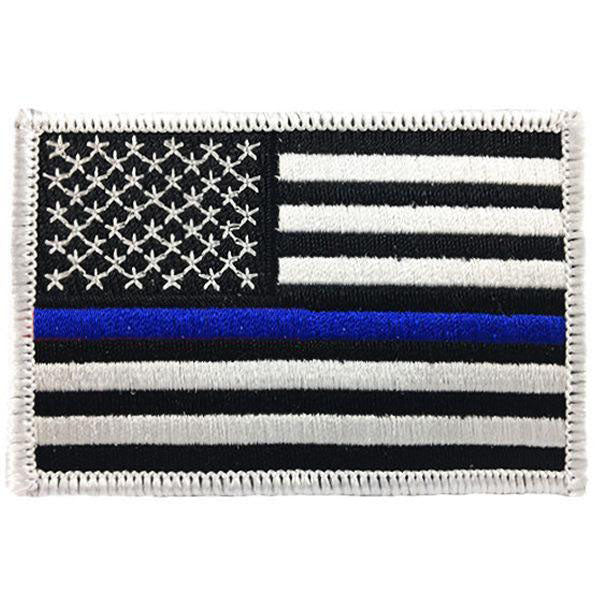 Spartan Thin Blue Line Hook-and-Loop Patch - Thin Blue Line USA