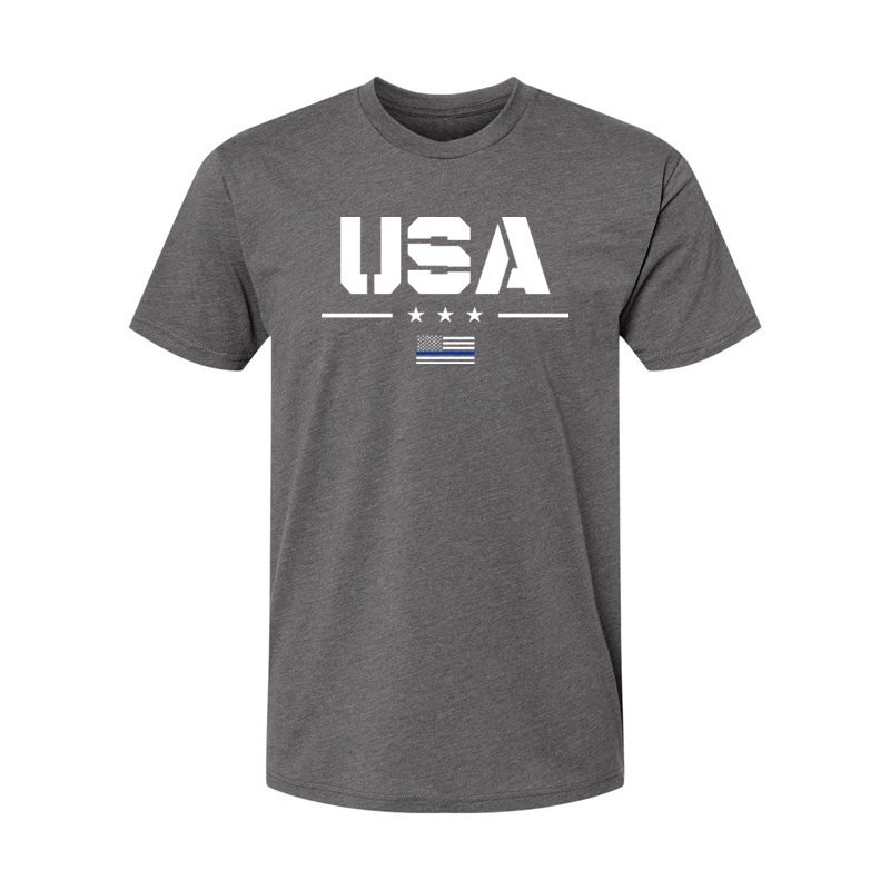 Thin Blue Line USA Logo T-Shirt - Thin Blue Line USA